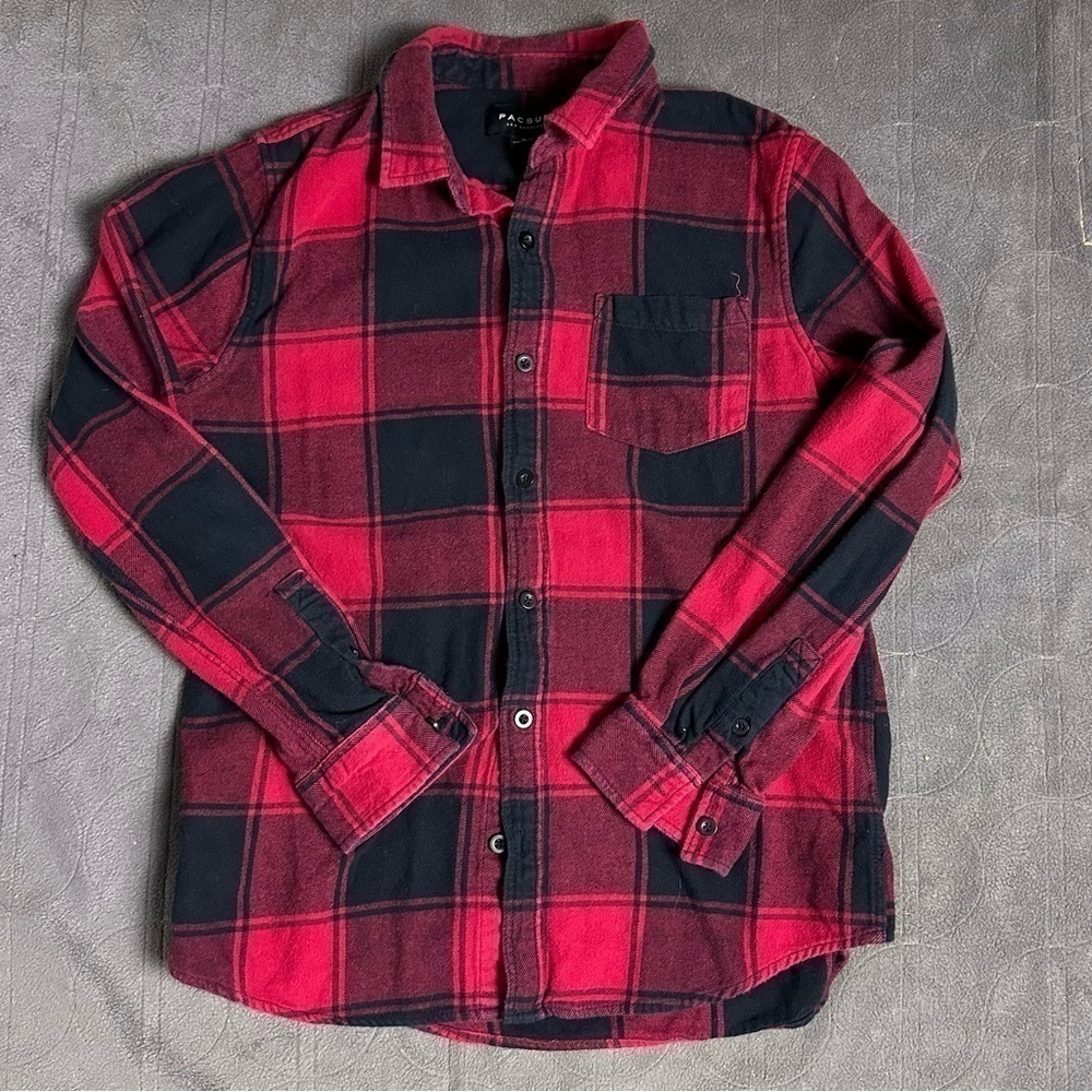 Mens pacSun flannel button up M